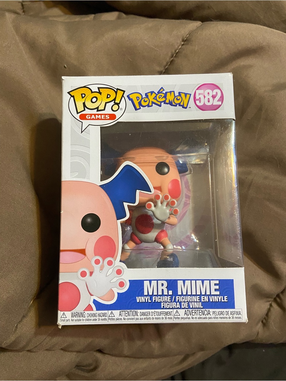 Pokemon Mr. Mime Pop! Vinyl Figure Pink Blue White